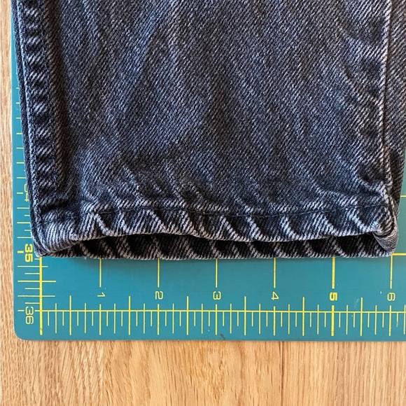 Vintage Levi’s 550 W28 L30 Washed Black High Rise Tapered Women - Picture 11 of 15